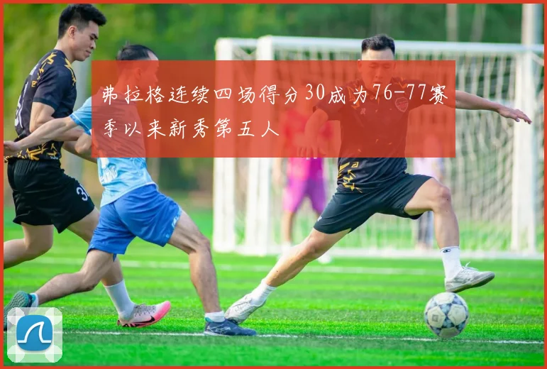 弗拉格连续四场得分30成为76-77赛季以来新秀第五人